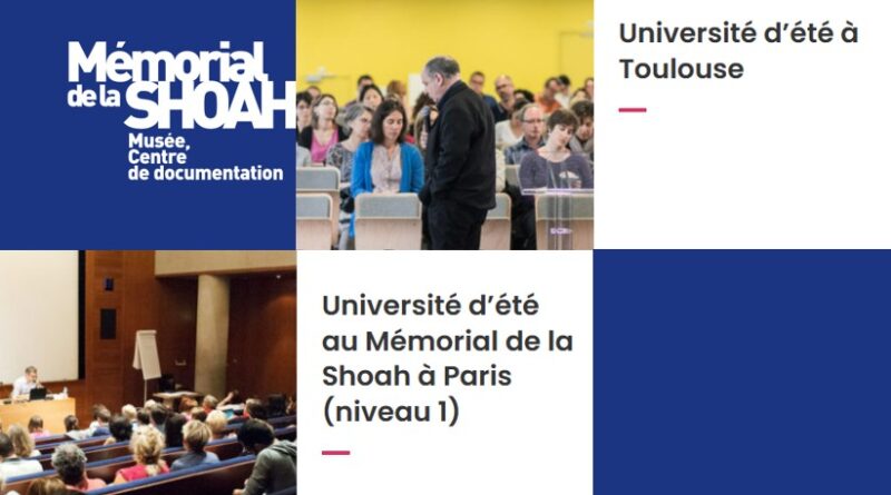 Université d’été du Mémorial de la Shoah