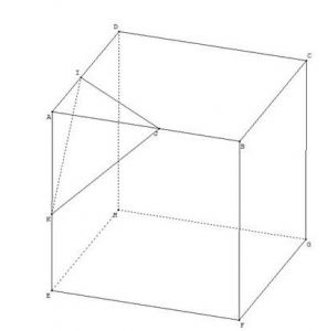 Section d'un cube