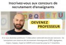 Inscription aux concours de recrutement des enseignants