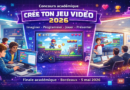🎮 Concours “Crée ton jeu vidéo 2026” Les 10 finalistes sélectionnés pour la grande finale académique !