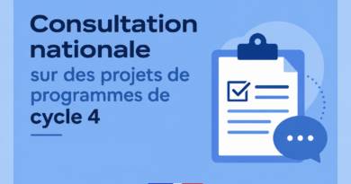 Consultation nationale sur des nouveaux projets de programmes de cycle 4 et de collège