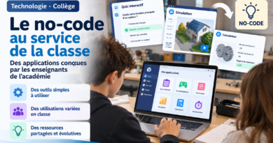 Le No Code au service de la classe : des applications conçues par les enseignants de l’académie